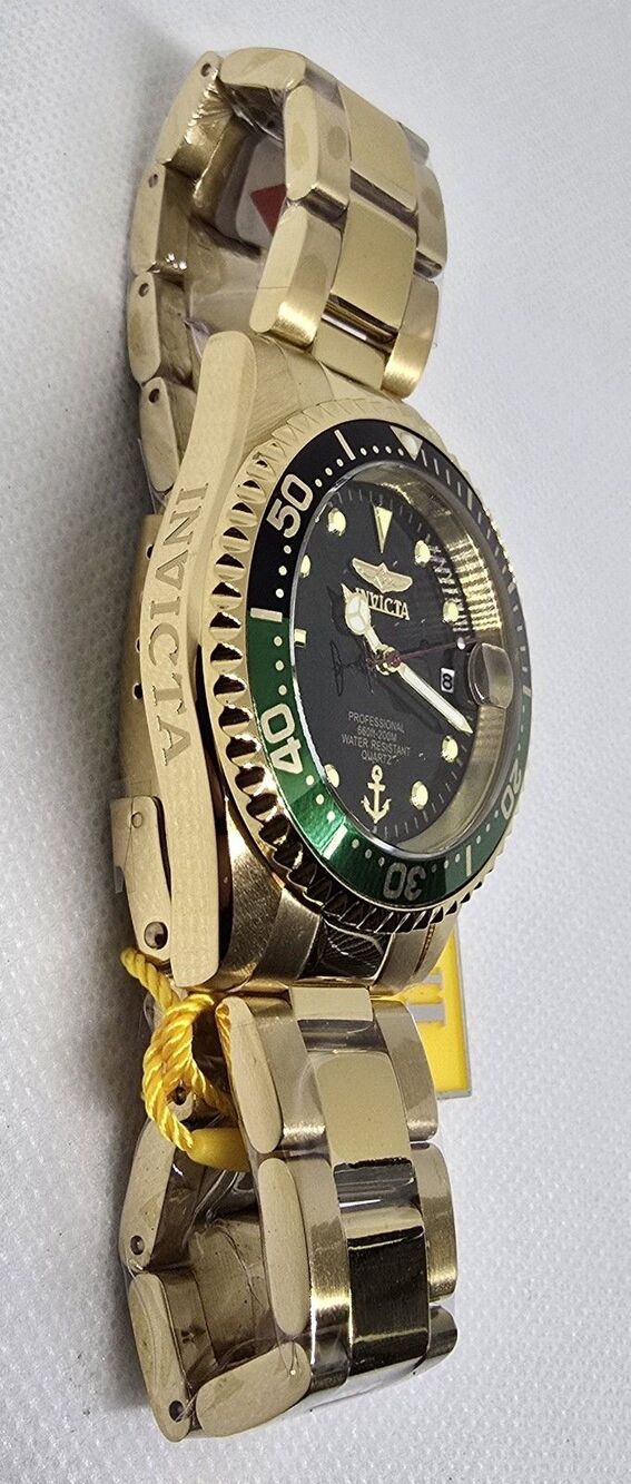 INVICTA Men's 37.5mm Stainless Steel Gold Black 50142 PC32A Quartz - Picture 3 of 7